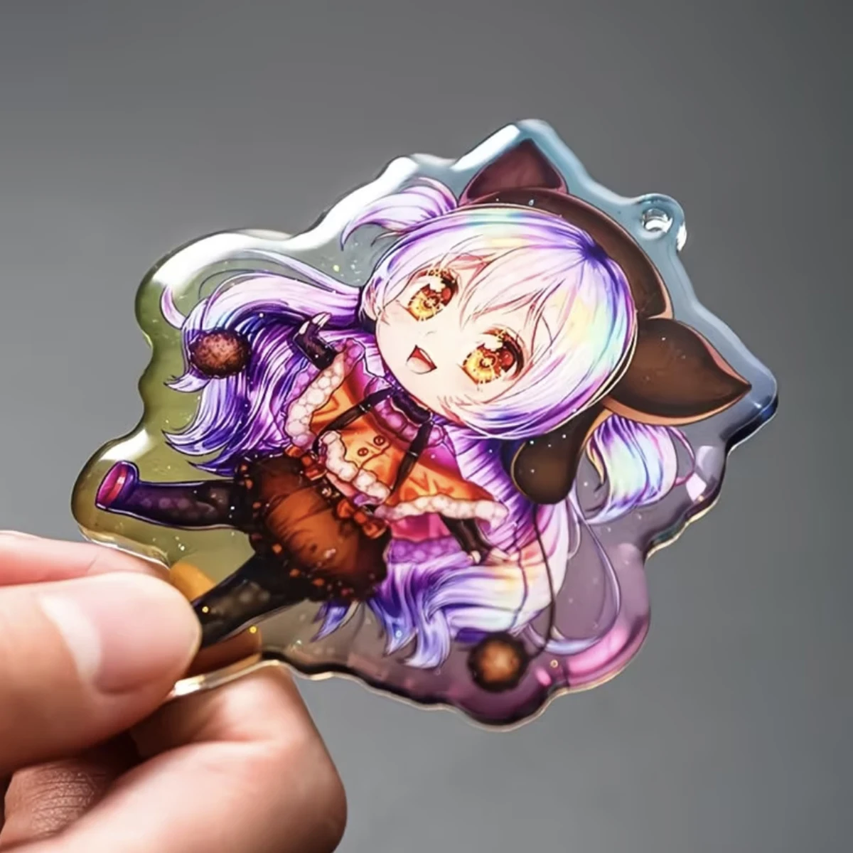 Customized 3D Resin Key Pendant, Customized Photo Content, Can Be Used as a Car Keychain, Backpack Pendant, Suitable for Couples, Friends, Pets, Etc., Customized Special Shape Effects Based on the Photo