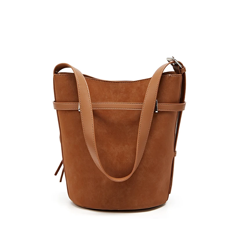 

Ladies' Tote Bag Pu Material High Quality Texture Barrel Bag Large Capacity Multi-Function Shoulder Bag Suitable for Daily