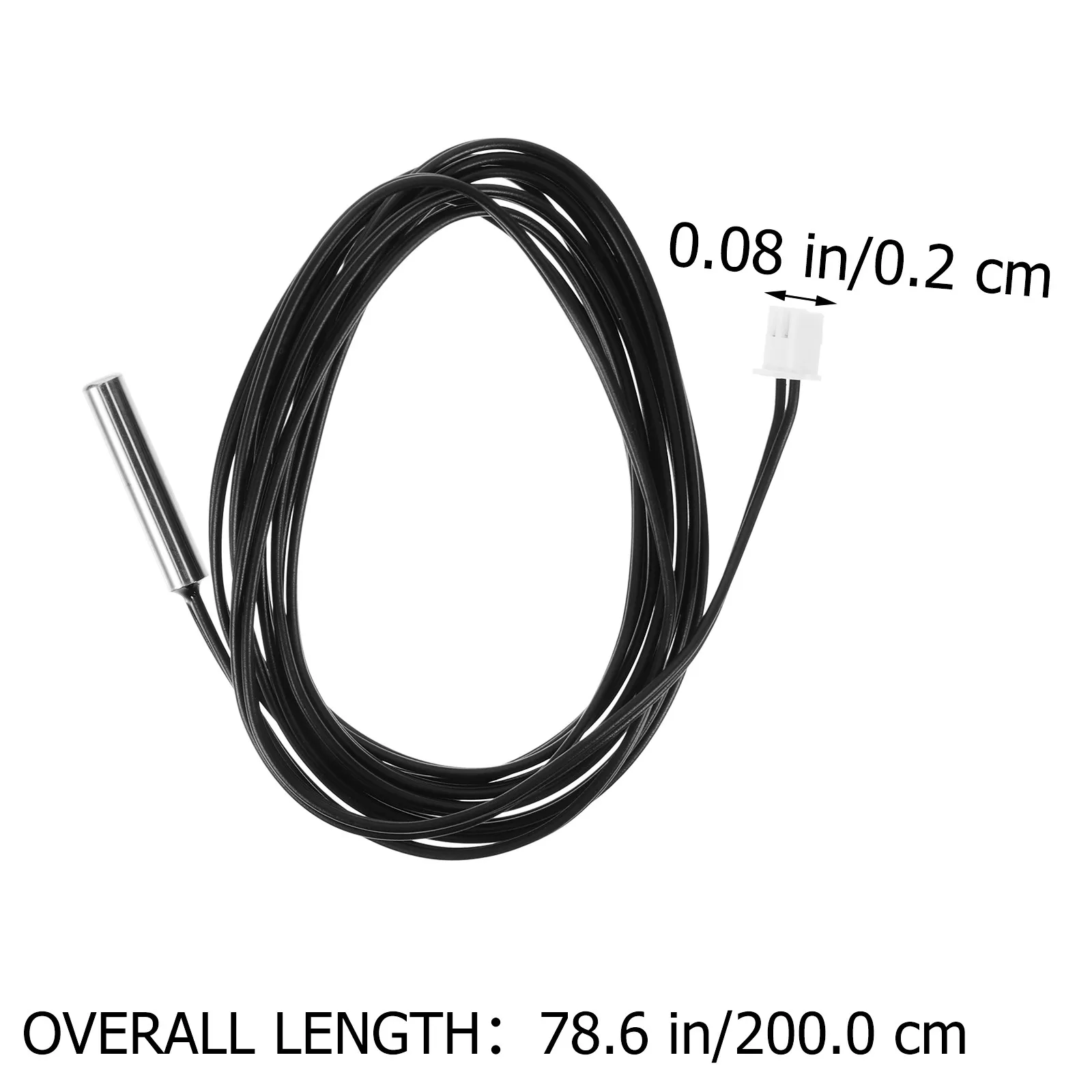 3Pcs Long Temperature Sensor Thermistor Probe Waterproof Precision 100K Ohm for Automotive Hvac Appliance Thermal Control view 3