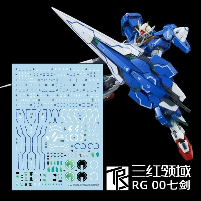 Sanhong Field RG 1/144 00 Seven Swords GNHW/7S Blue Water Decal High Definition Sticker for Model Building Kit Accessories
