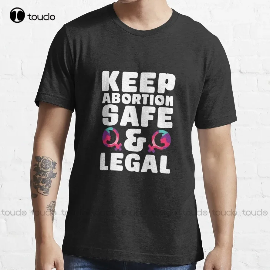 Keep Abortion Safe And Legal Trending T-Shirt Bowling Shirts For Men Outdoor Simple Vintag Casual T Shirts Fashion Tshirt Summer