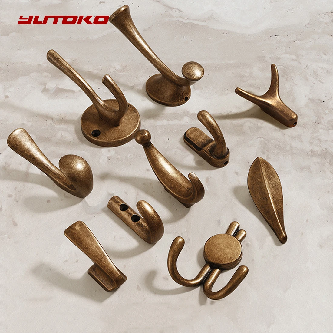 YUTOKO Hook Moon Antique Wall Hanging Clothes Hook Bedroom Robe Hook Living Parlor Coat Hook Bedroom Robe Hook Towel Hook Bathro