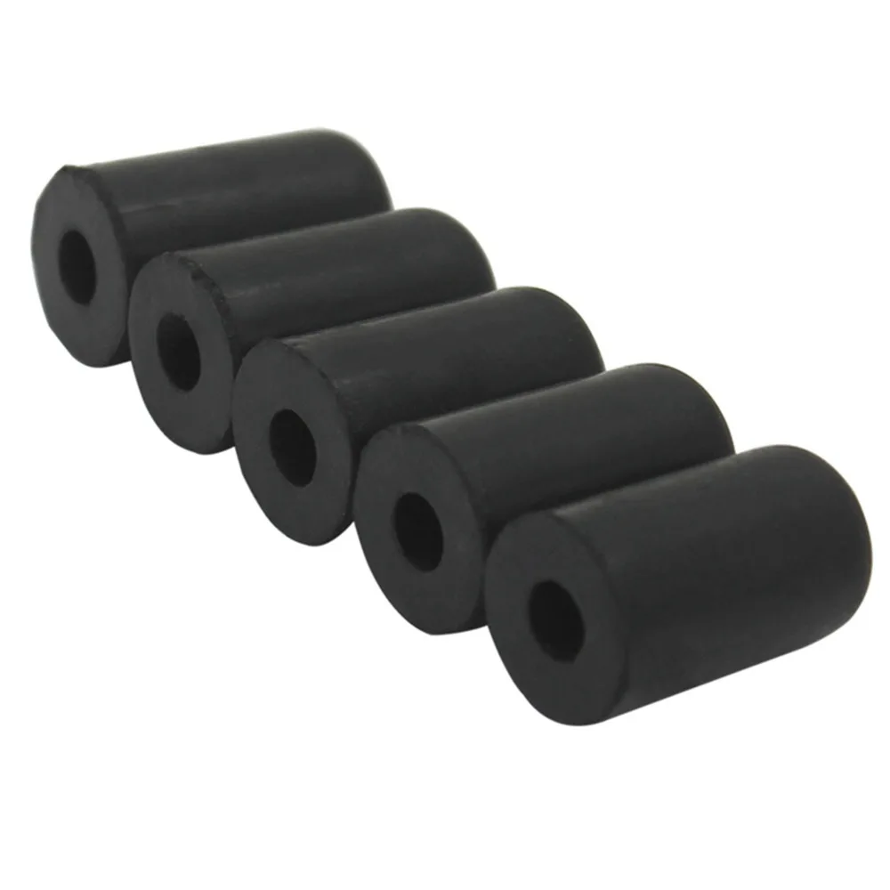 5pcs Rubber Cello Endpin Tip​ ​Cello Accessory​ ​Black ​Rock Stopper​ ​Anti-Slip Function​ ​Endpin Cap​