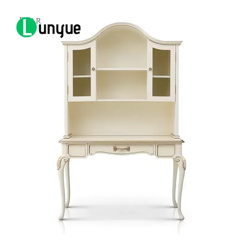 Birch Wood Dresser with Mirror Corner Vanity Table Furniture for Bedroom Modern Storage Cabinet Makeup Desk Space Saving