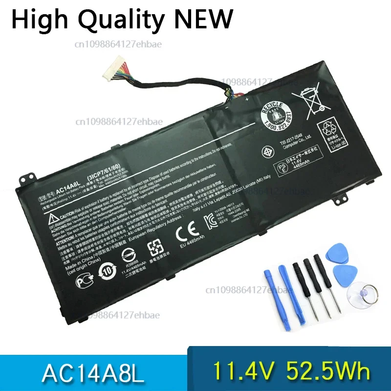 

Новый аккумулятор для ноутбука AC14A8L для Acer V15 Nitro серии MS2391 Aspire VN7-571 VN7-571G VN7-591 VN7-591G VN7-791G