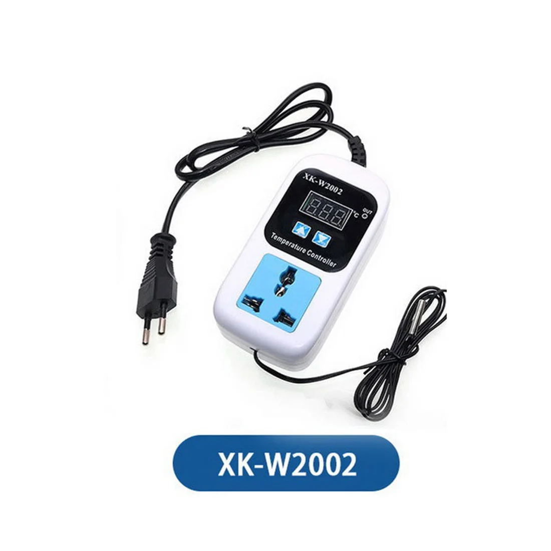 AC 110-220V Digital Thermostat Regulator Temperature Controller Thermostat Regulator Socket Outlet XK-W2002 US Plug