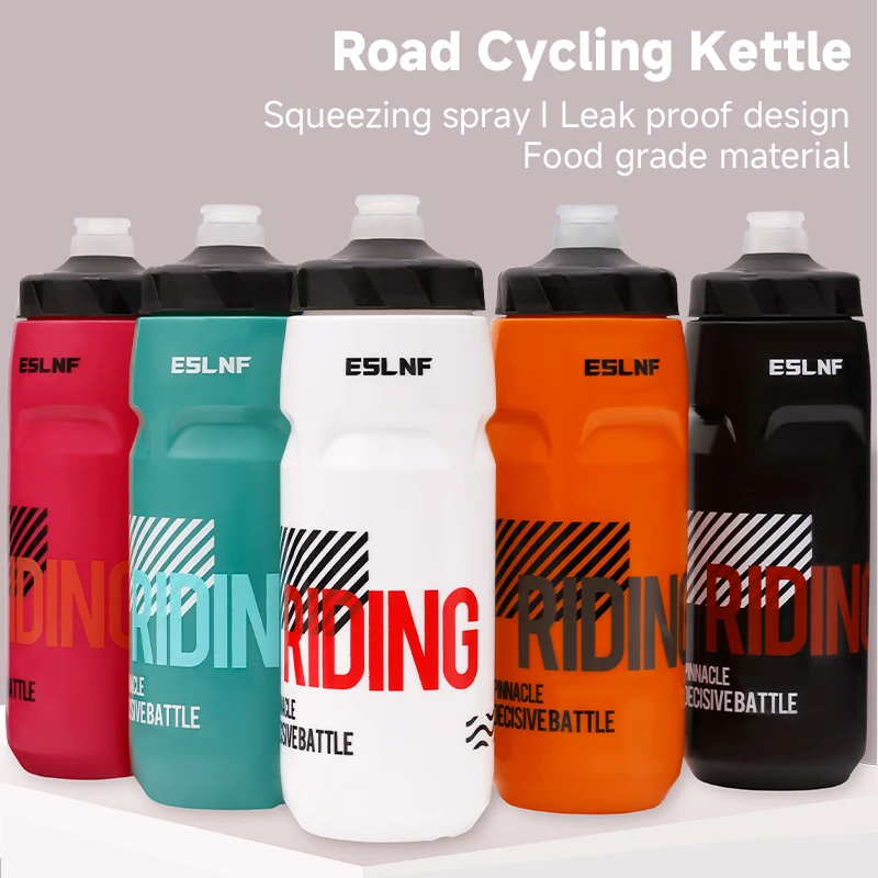 ESLNF 710ml Plastic Cycling Sports Water Bottle Squeeze Cycling Bike Water Cup Outdoor Gym Travel Bicycle Water Bottle