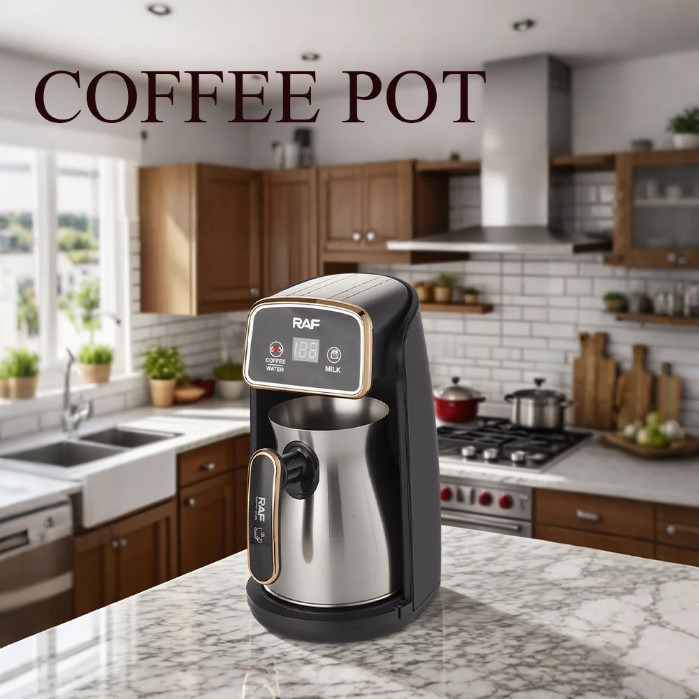 وعاء قهوة تركي أوروبي عبر الحدود بقدرة 600 وات من الفولاذ المقاوم للصدأ وغلاية مياه ساخنة مقاومة لدرجات الحرارة العالية لصنع القهوة