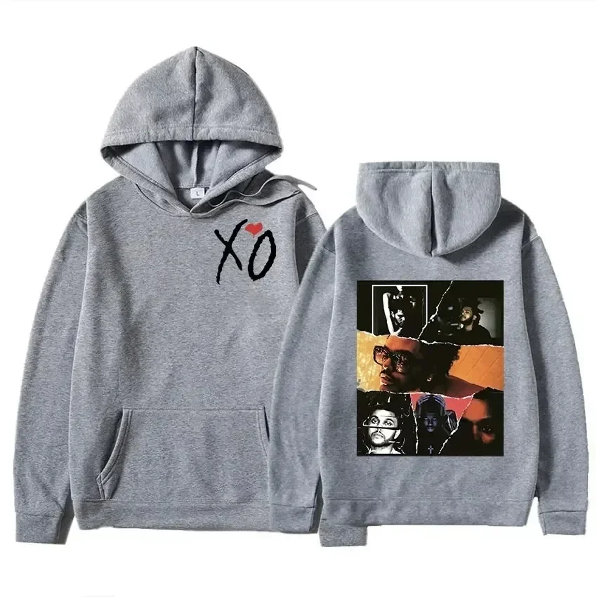 Retro The Weeknd Graficzna Bluza z Kapturem After Hours Til Dawn Oversize Męska Damska Hip Hop Rock Bluzy Harajuku Streetwear
