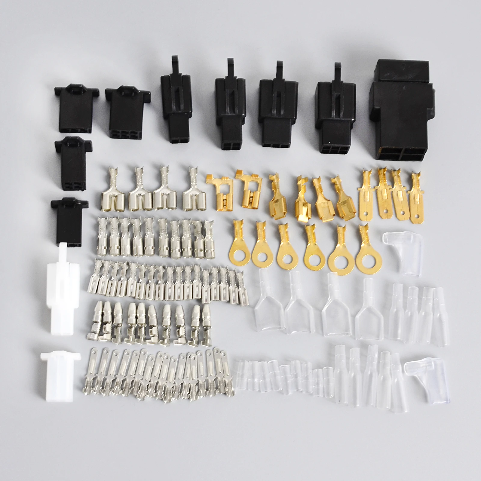 

Auto Connector Wiring Harness Repair Kit 3/4/5/6 Way Connector 2.8mm Terminals Male Female Bullet Connectors 2/3/4/6 Pin Plugs