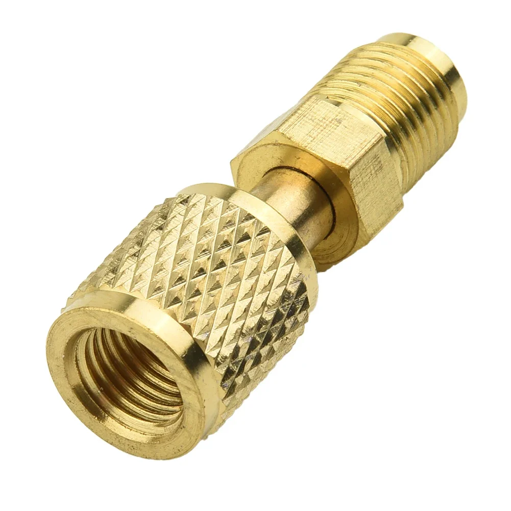 Adapter Male 5/16 X F1/4 SAE Brass Quick Couplers Adapter  For Air Conditioning Refrigeration Systems Hose Vacuum Pump Couplers