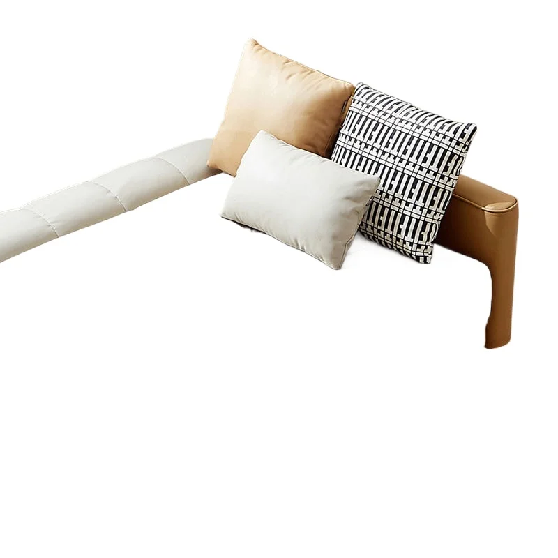 Fabric sofa Nordic style, adjustable sofa bed small apartment, lazy straight row sofa with pedals