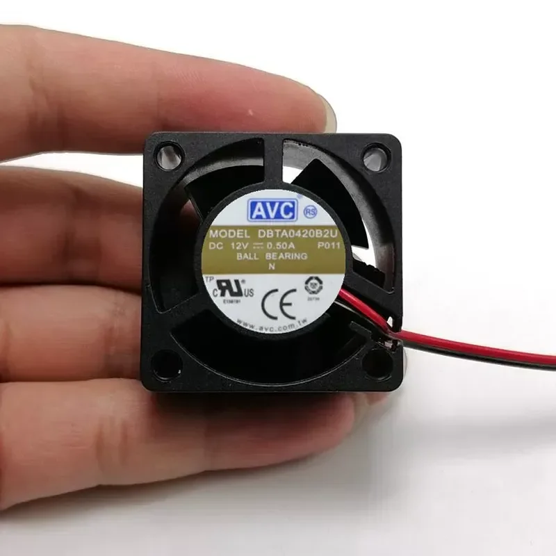 New AVC DBTA0420B2U 4020 12V 0.50A 4-wire PWM high-speed cooling device fan