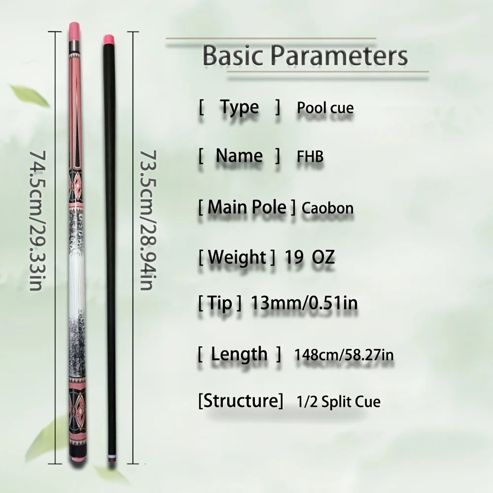 عصا حمام سباحة احترافية من ألياف الكربون مقاس 13 مم مع وصلة من الفولاذ المقاوم للصدأ - تتضمن غطاء حماية مشترك