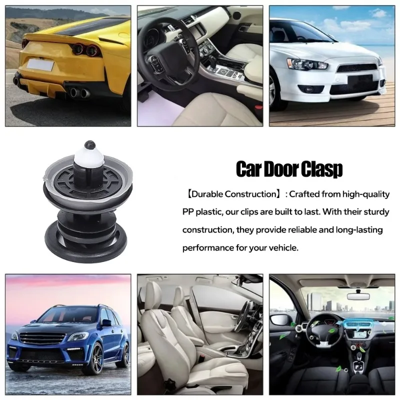 Car Door Interior Panel Buckle OE#7L6868243 Auto Door Panel Push Type Trim Clips Interior Fastener Fixing Rivets Accessories
