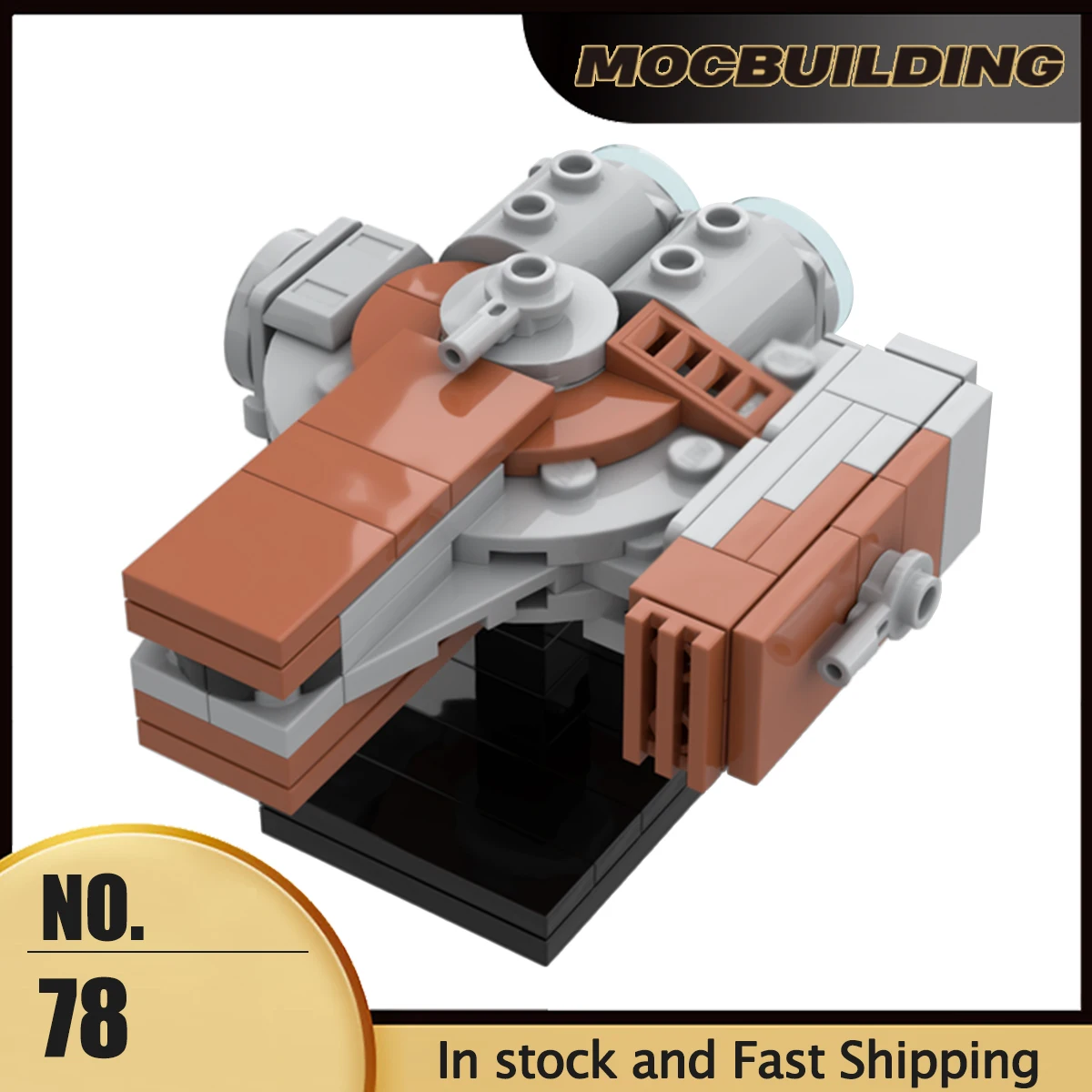MOC Building Blocks Space Movie Series Model 1:1455 XS Stock Light Freighter DIY Assembly Bricks Creative Toys Collection Gifts