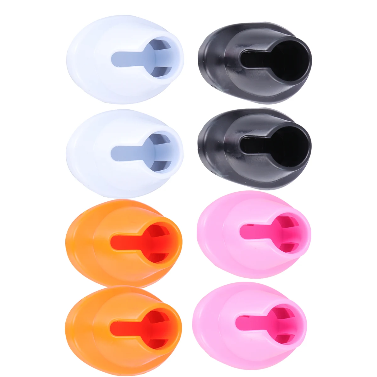 

8pcs Simple Design Nail Bottle Holder Storage Case For Personal Home Use Salon Supplies