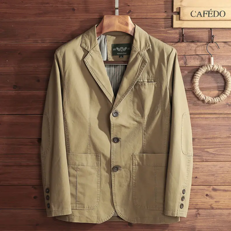 

Casual Spring Autumn Jacket For Men Middle Age Relaxed Fit Blazer Leisure Suit Coat Small Formal Jacket Spring Top