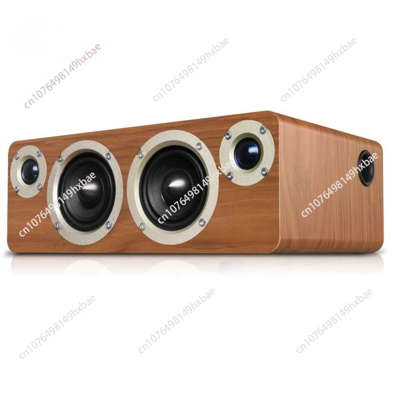 Wooden Bluetooth speaker 6.5-inch gun wired combination audio Bluetooth audio speaker power amplifier all-in-one machine