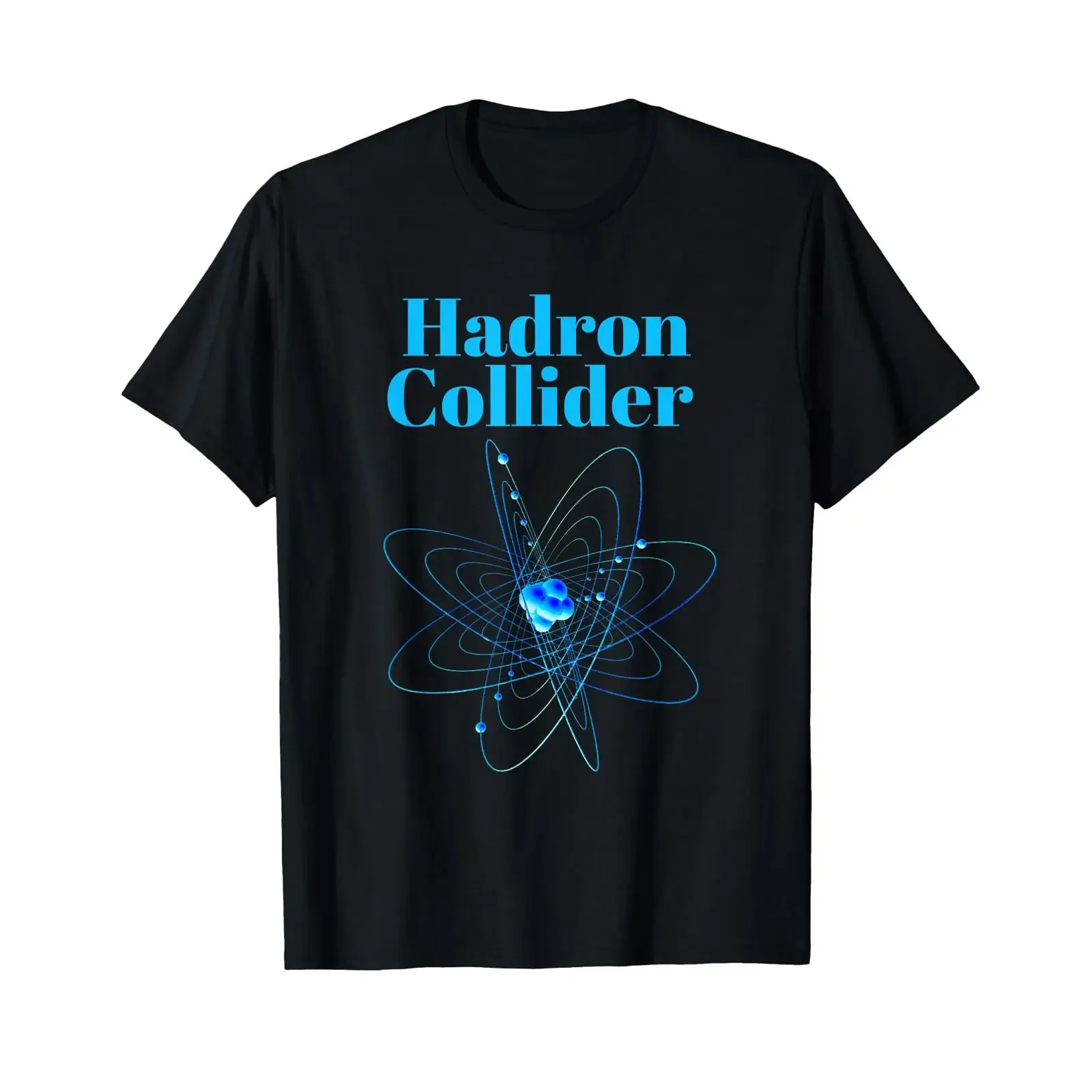 Hadron Collider God Particle Cern Scientist Engineers T Shirt black vintage Washed Top For Everyday Wear fashion Versatile