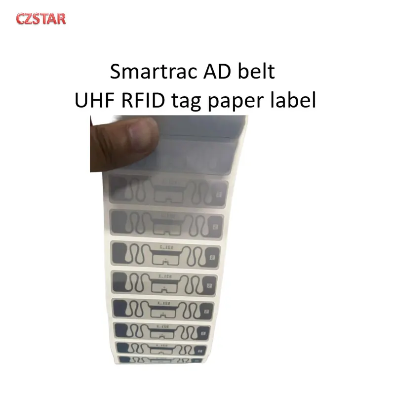 Czstar 100ชิ้นเข็มขัดอัจฉริยะ UHF RFID แท็ก smarttrac dogbone RFID UHF แท็ก M730 M750 impinj M4D R6ระยะยาวสติกเกอร์แท็ก UHF RFID