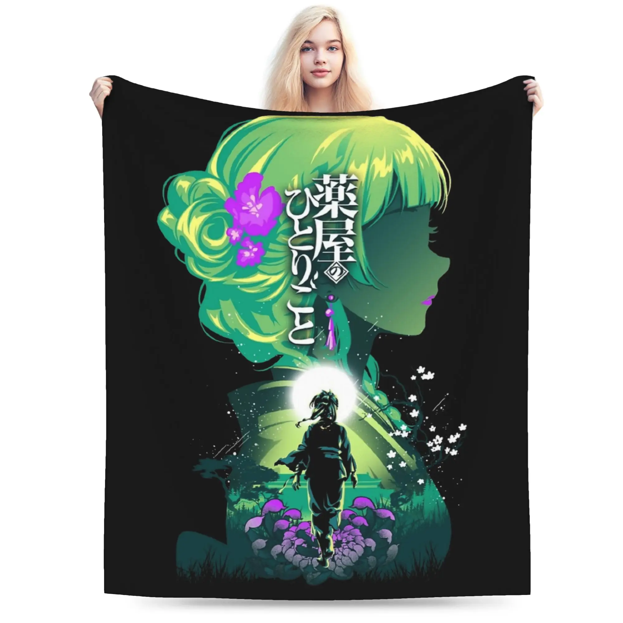 Maomao The Apothecary Diaries Blanket Flannel Winter Multifunction Lightweight Throw Blankets for Bedding Travel Bedding Throws
