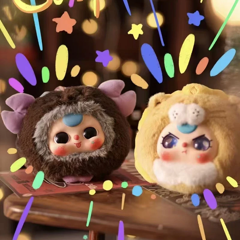 Baby Three Twelve Constellations Series Blind Box Toys Mystery Box Kawaii Vinyl Doll Plush Doll Surprise Toy Christmas Gift