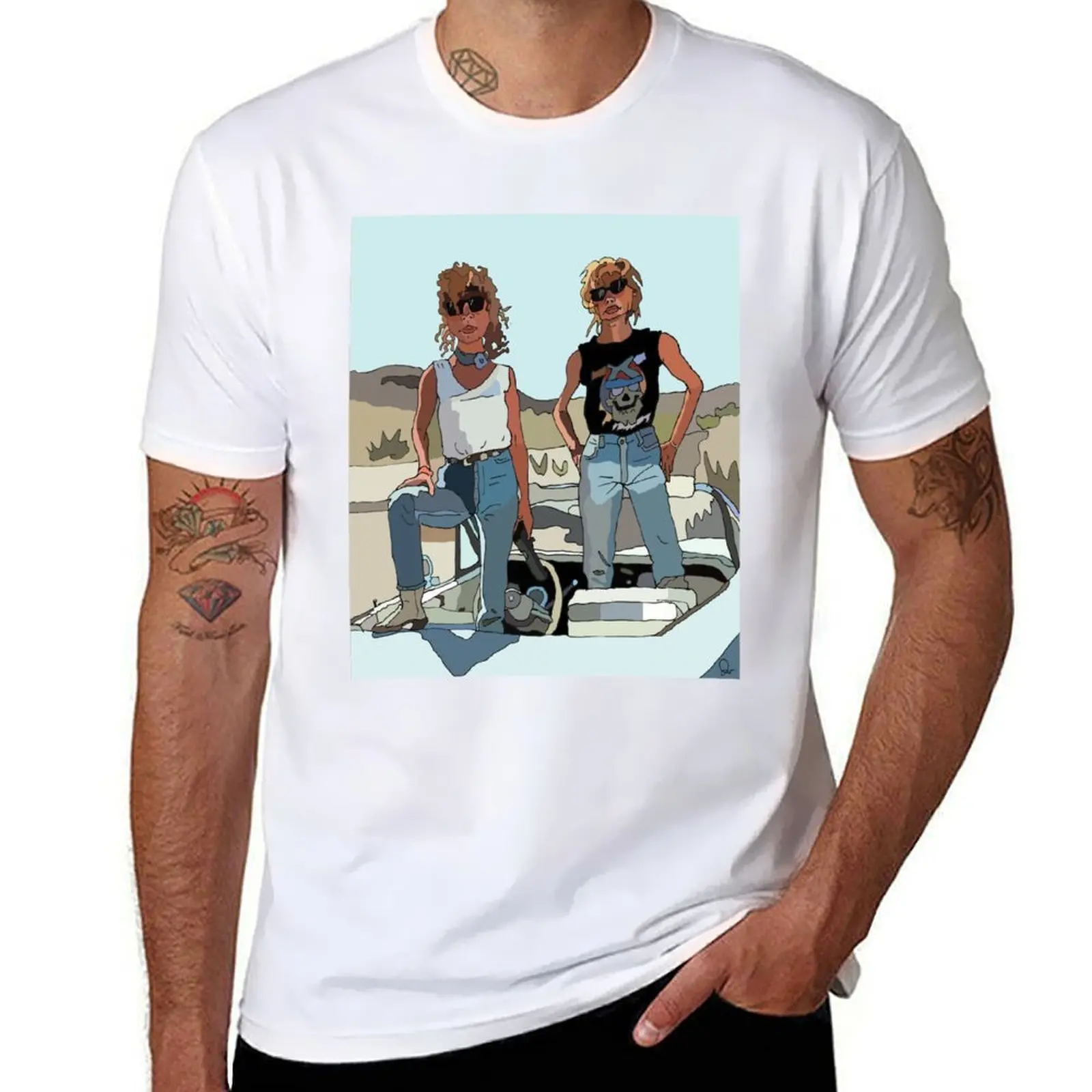 

Thelma and Louise T-Shirt t shirt for man black cotton t-shirt plain for man package T-Shirt