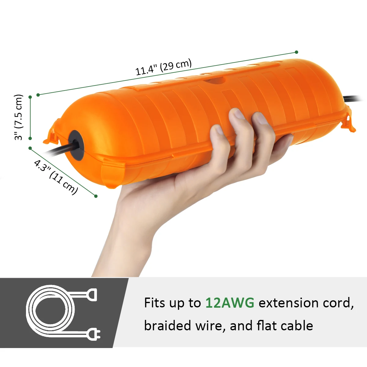 Уличный атмосферостойкий корпус, водонепроницаемый контейнер для хранения, 2 шт., уличные водонепроницаемые распределительные коробки для праздничных огней, инструменты