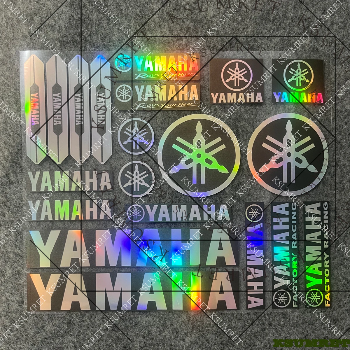 الليزر ياماها ملصق دراجة نارية خزان شعار خوذة شعار الشارات #5