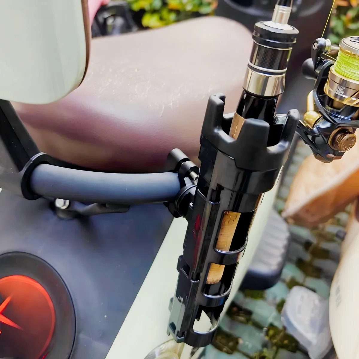 Adjustable Fishing Rod Holder for Fishing Chair, Clamp-On Rod Rack for Spinning Rods, Portable Fishing Pole Stand for Sea & Bank - view 5