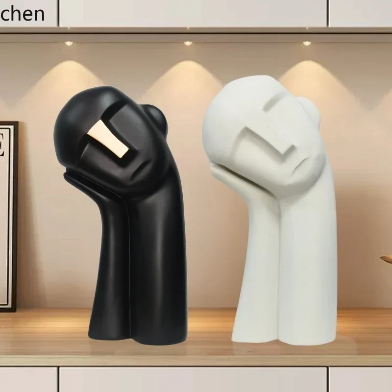 DSA  Figure Sculpture Ornament Living Room High-end Home Soft Decoration Office Art Craft