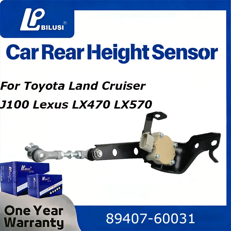 

Bilusi Sensor de altura trasero 89407-60010 8940760010 para Toyota Land Cruiser J100 J105 Sensor de control de altura