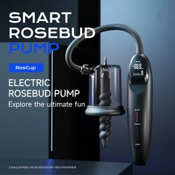 Smart Rosebud Anus Dilator Automatic Anal Plug Pump Butt Beads Vacuum Sucking Cup Prostate Massager SM Sex Toys for Men Women