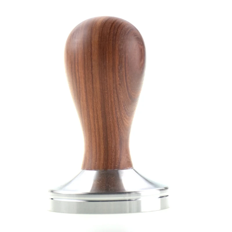 Golden Sandalwood Handle Tamper Leopard Pattern Coffee Powder Hammer Tools Accessories