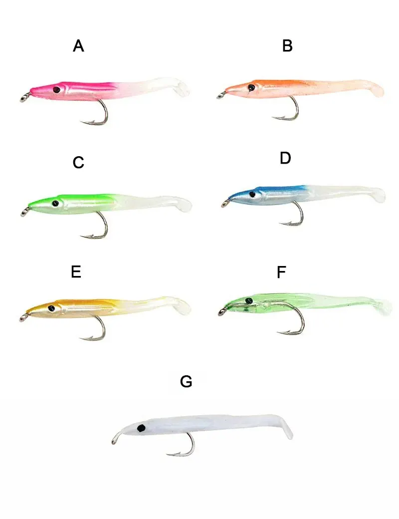 SUNMILE 15 stücke 0,6g 50mm Aal Weiche Köder Köder Angeln Köder Pesca Peche Tackle Wobbler Fisch Karpfen leurre Souple Isca Künstliche – Detail 2