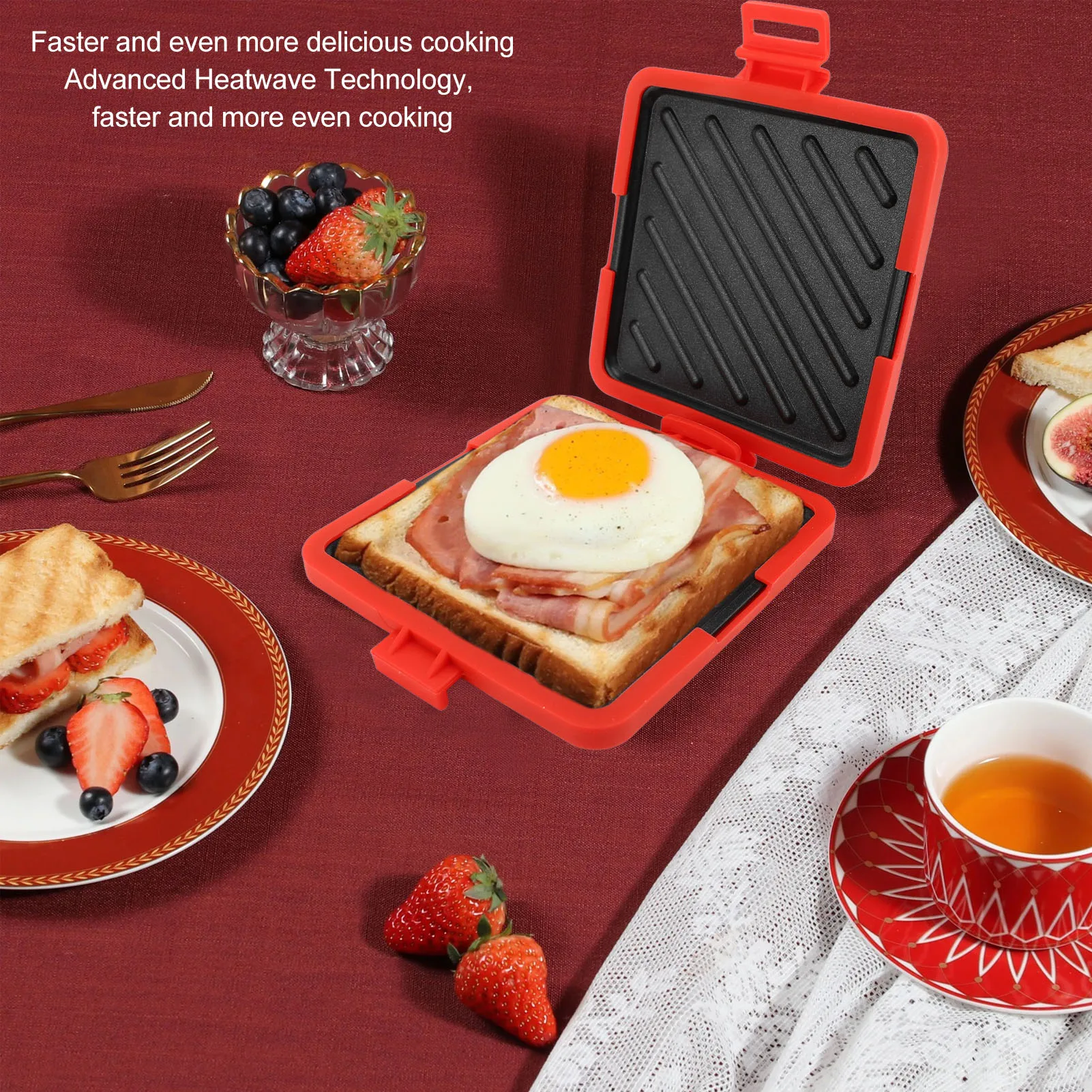Toastie Maker Microwave Toasti - Sandwich Press Grill recension och pris