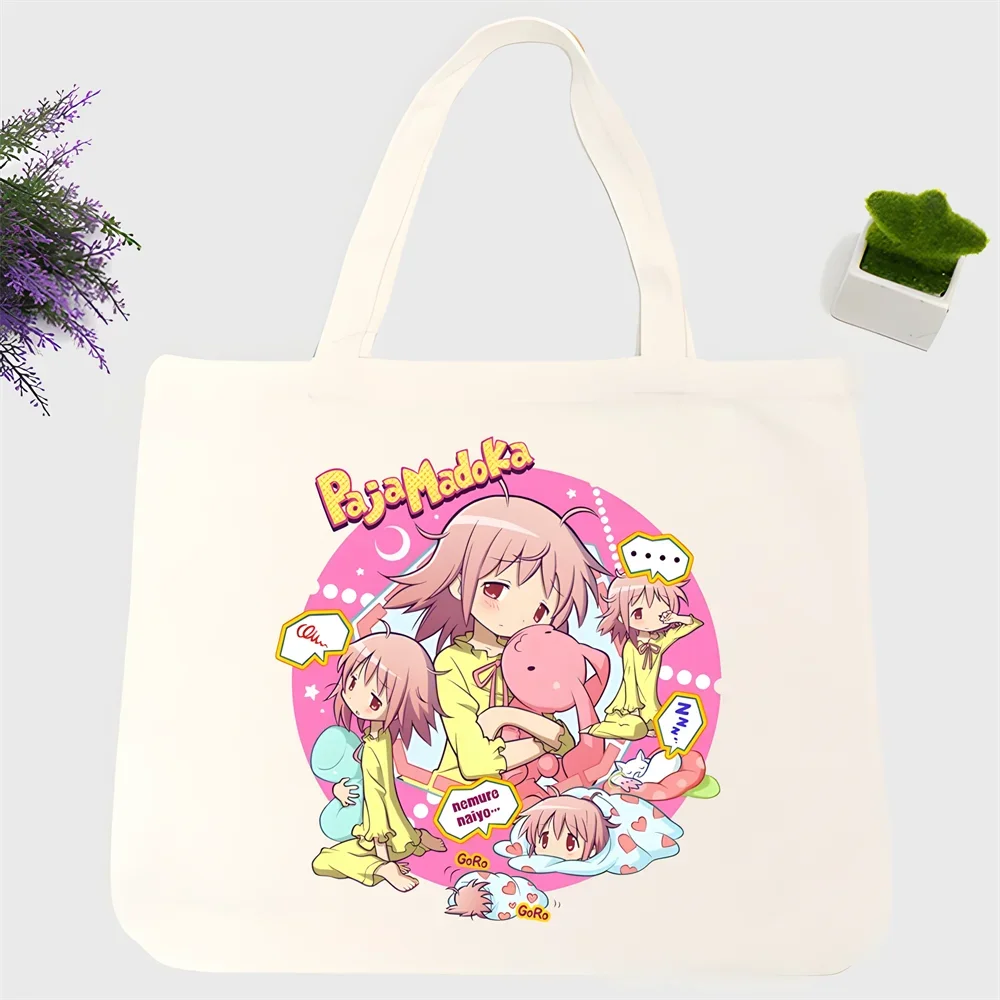 Puella Magi Madoka Magical Kaname Madoka أنيمي Magi Akemi Homura Miki Tomoe Mami Sakura تصميم حقائب كتف من القماش كبيرة