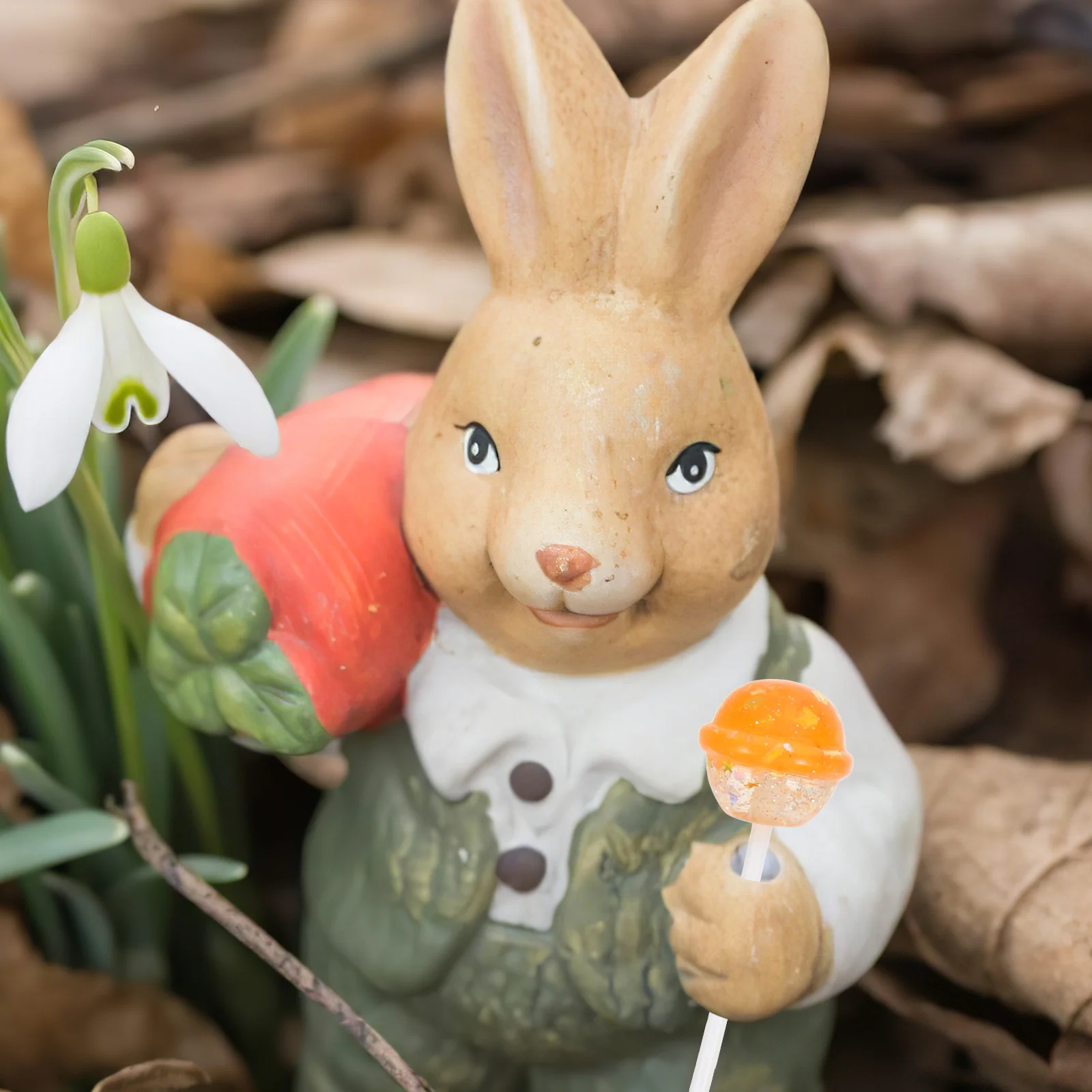 10Pcs Glitter Resin Lollipop Props Mixed Color Candy Cane Lollipops Decorative Fake Candy Photo Props Party Favor