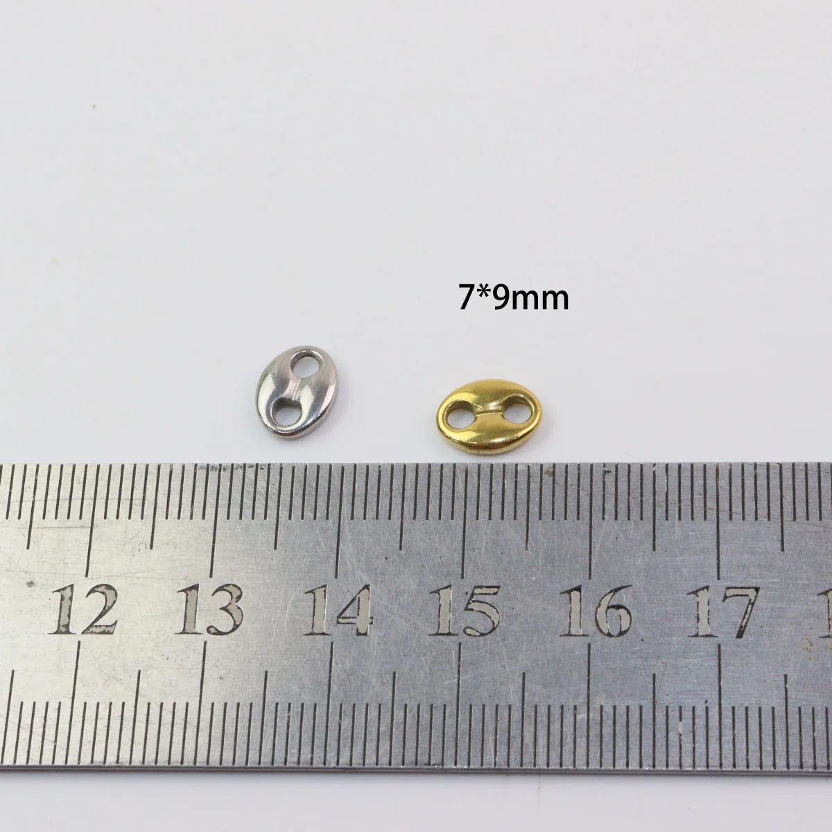 5pcs Wholesale Casting Stainless Connector Coin Charms Pendant DIY Necklace Earrings Bracelets Unfading Colorless