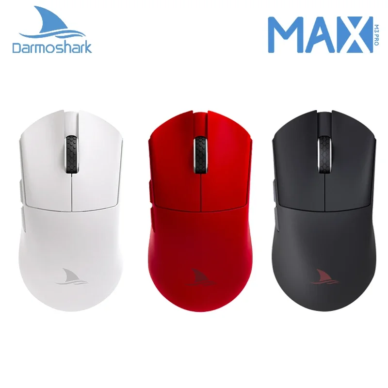 Darmoshark M3 PRO MAX Wireless Bluetooth Gaming Mouse PAW3950 30000DPI Ergonomic Optical Mice For Computer Laptop PC Gamer 4K 8K