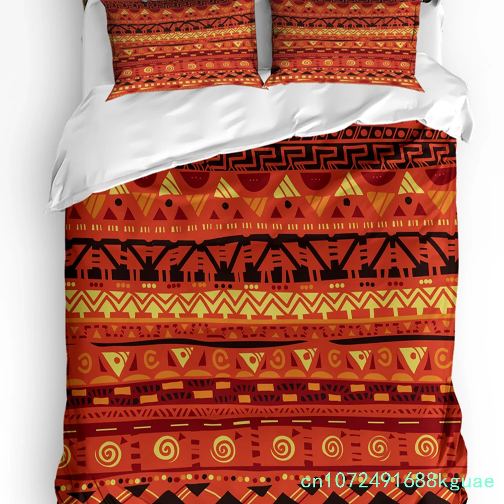 Africa Colorful Geometric Art 3pcs Bedding Set For Bedroom Double Bed Home Textile Duvet Cover Quilt Cover Pillowcase