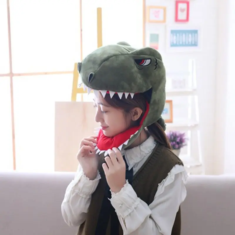 Japońska kreskówka dinozaur czapka maska ​​dla dorosłych dzieci impreza okazji Halloween Cosplay dostęp Dropship