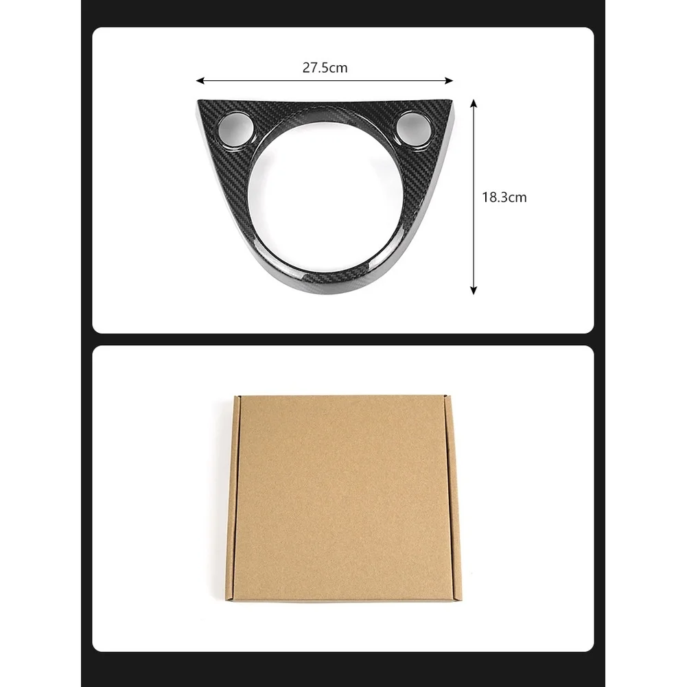 Dash Console Restoration Carbon Fiber Trim Carbon Fiber Gear Shift Frame Automotive Gear Shift Console Decoration