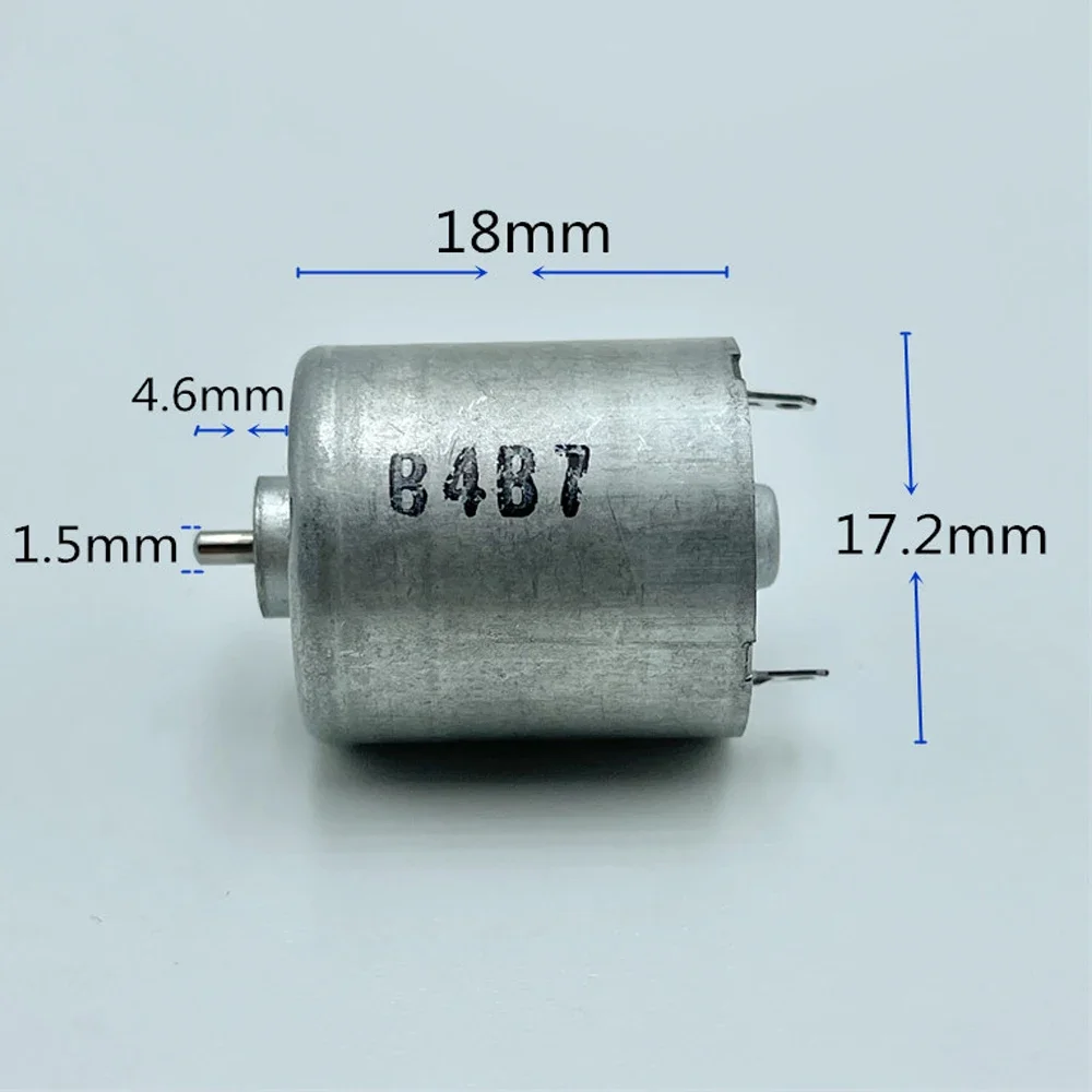 Mini RF-020-10210 DC Motor DC 3V-5V 15500RPM High Speed Large Torque Precious Metal Brush High Torque Low Power Servo Toy Motor