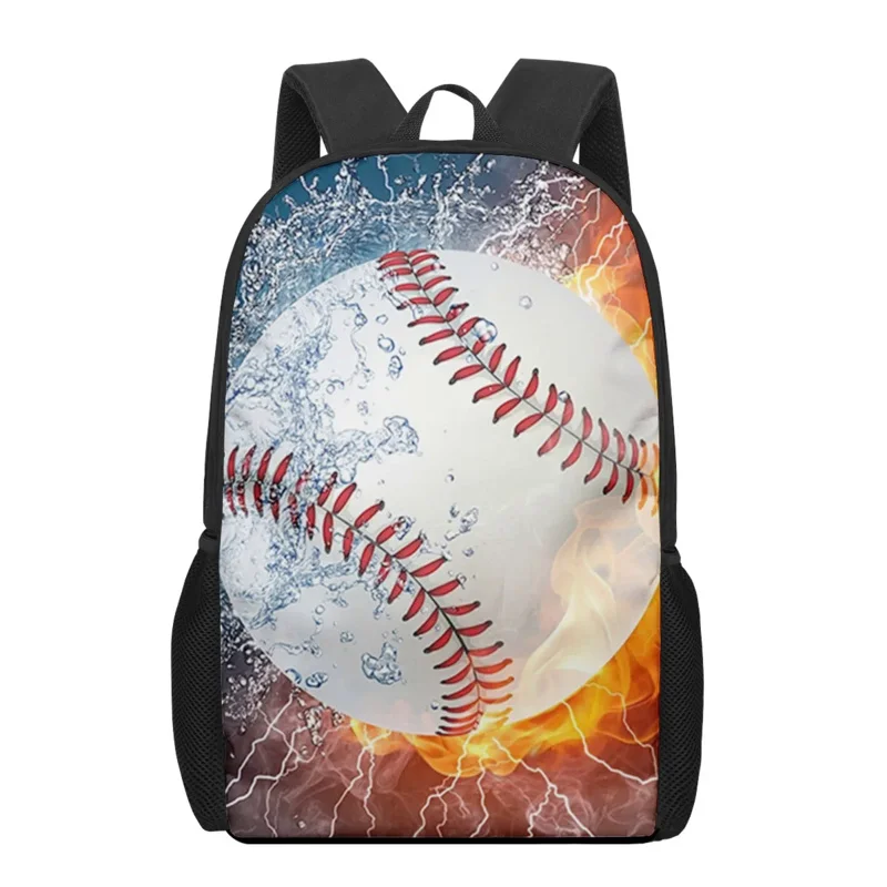 Movimento de beisebol impresso mochila para meninos meninas adolescente crianças saco de livro casual sacos de ombro armazenamento mochila viagem