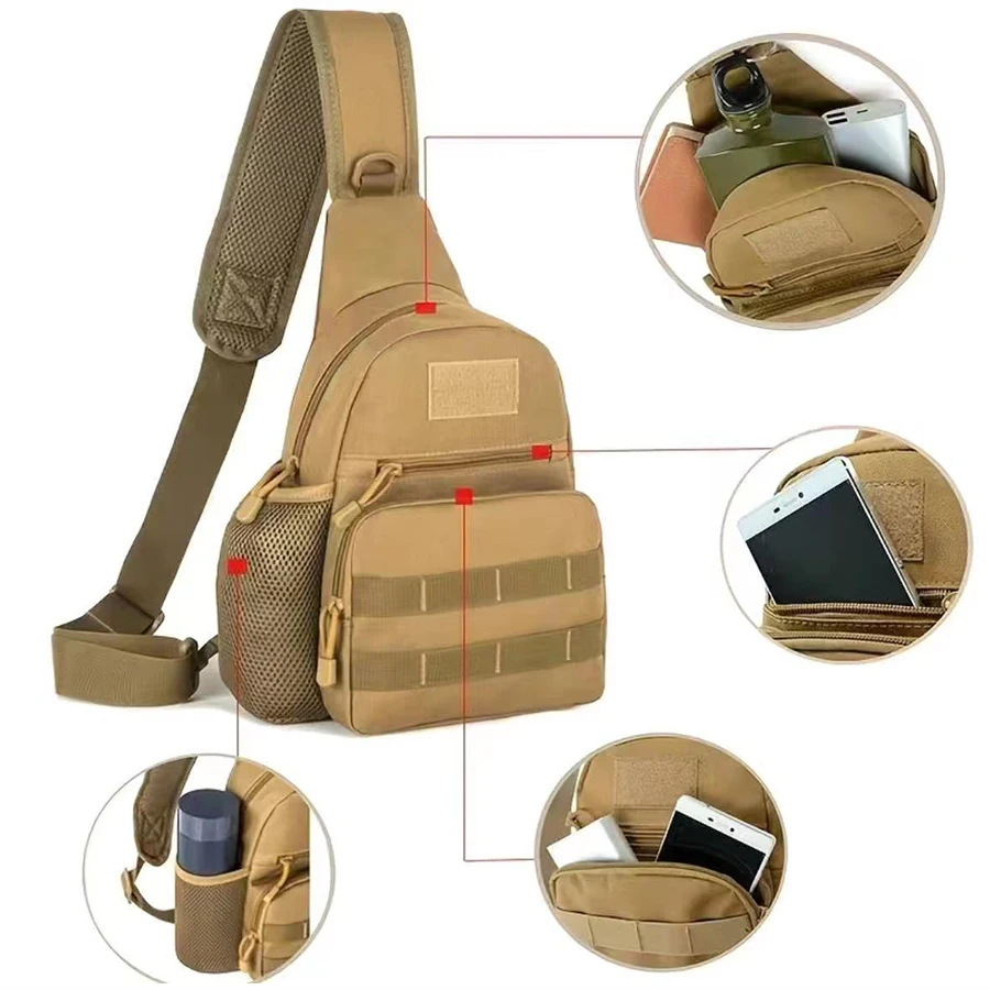 Tactical Sling Field Backpack Outdoor Hiking Camping Hunting Travel Zebra Backpack Suitable For Outdoor Adventure