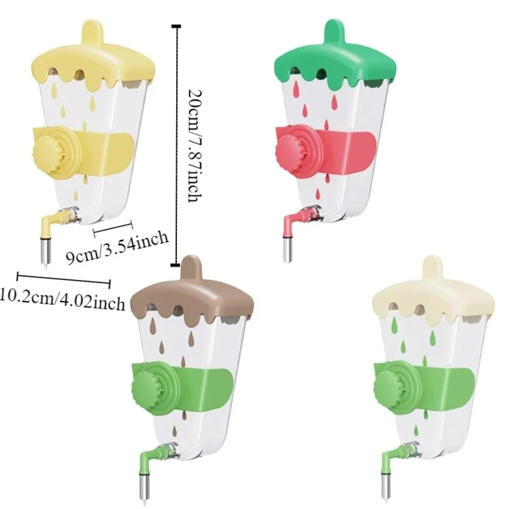 Anti-Splash Parrot Water Dispenser Large Capacity Anti Spill Bird Water Bottle Detachable Hanging Type Bird Water Drinker