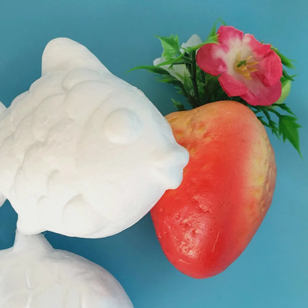 10 قطعة من حرف الأسماك الرغوية 11 سنتيمتر لوحة تعليمية بيضاء يمكنك صنعها بنفسك للأطفال في مرحلة ما قبل المدرسة ورياض الأطفال لتزيين الأسماك #1