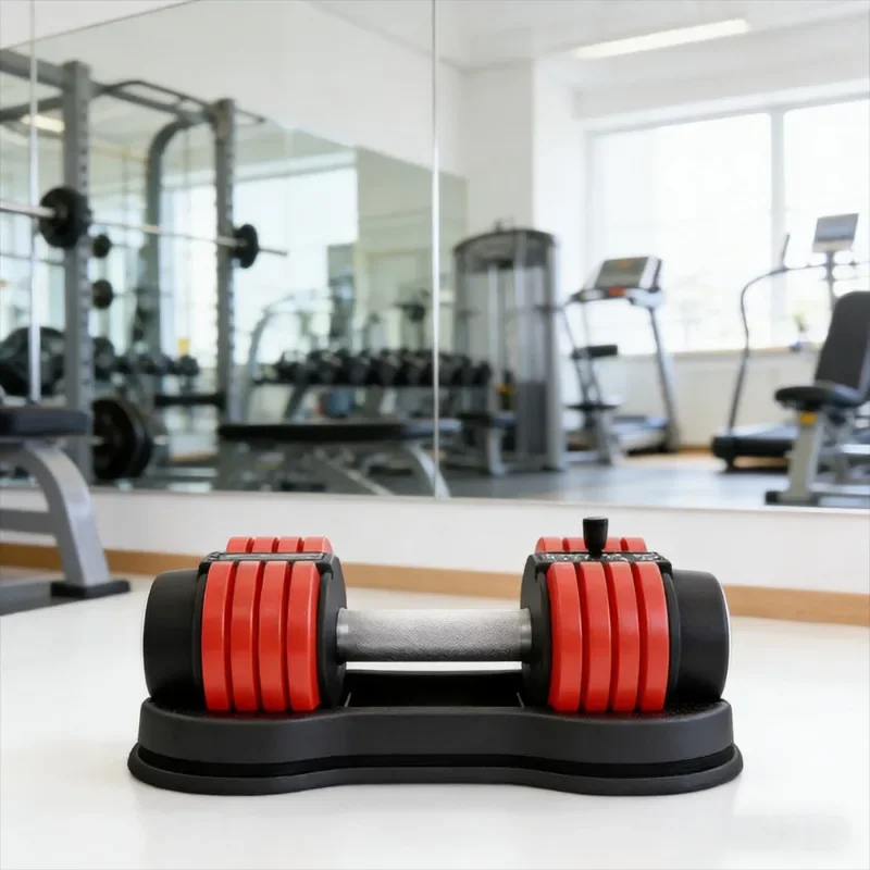 Durable Adjustable Free Weight Dumbbell with Quick-Lock System for Squat, Curl & Press Exercises Home Gym Training Hot Pick